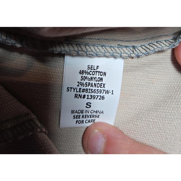 Les Soeurs Skirt Womens Small Blue Floral Corduroy Button Front Lizard Thicket - Picture 4 of 9